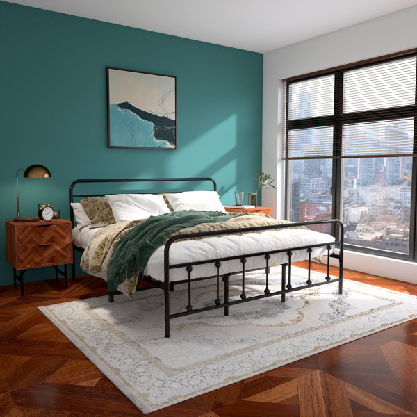 Andover Mills™ Ashburton 40" Standard Modernism Metal Bed Frame with